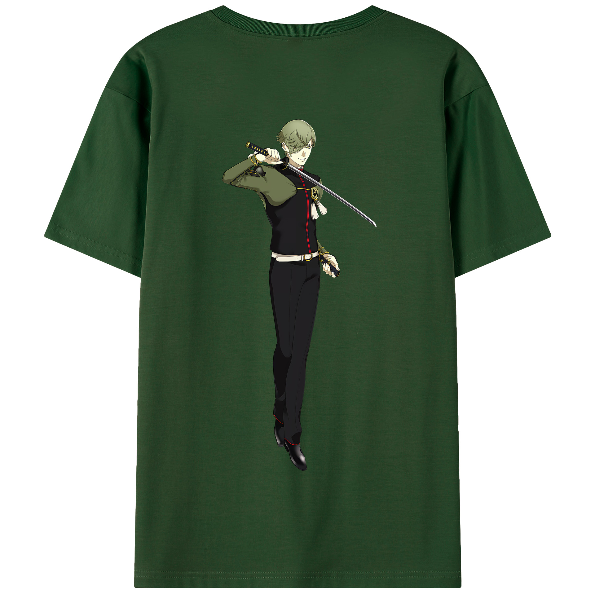 （画像用） 刀剣乱舞 Touken Ranbu 綿100％半袖Tシャツ（背面プリント）